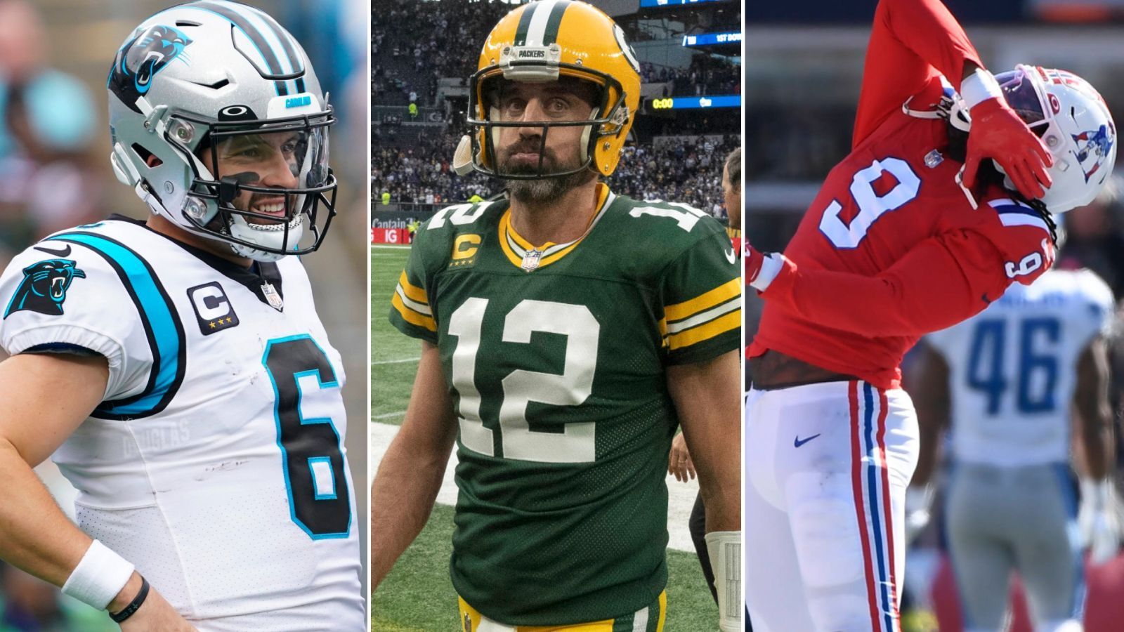 
                <strong>Baker, A-Rod und Co.: Gewinner und Verlierer des 5. Spieltags</strong><br>
                Das erste Drittel der NFL-Saison 2022 biegt bereits auf seine Zielgrade ein. In Woche fünf gab es erneut tolle Leistungen und genau so enttäuschende Leistungen. ran hat, wie immer am Dienstag, die Gewinner und Verlierer des 5. Spieltags für euch parat.
              