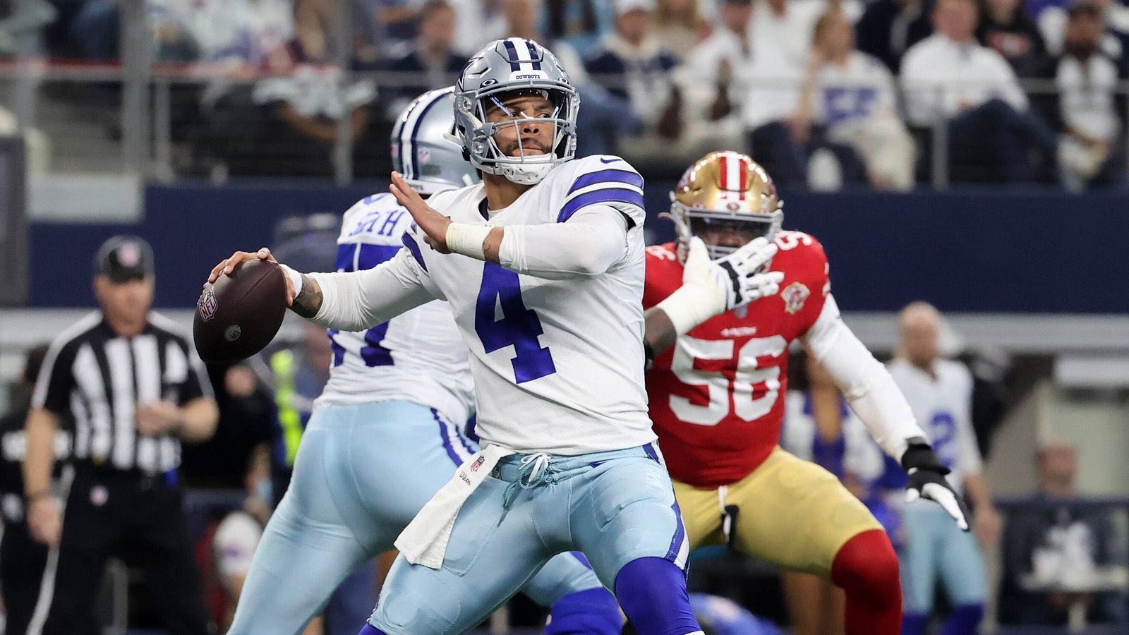 
                <strong>Dallas Cowboys at San Francisco 49ers</strong><br>
                Die beiden Franchises spielen zwar in verschiedenen Divisions und haben quantitativ nicht so viele Spiele gegeneinander absolviert, an der Qualität mangelte es aber dafür so gut wie nie. Sowohl die Dallas Cowboys als auch die San Francisco 49ers besaßen in verschiedenen Ären ein Playoff-Abo und lieferten mit Namen wie Tony Romo, Roger Staubach oder Steve Young legendäre Spiele. Am Montag (23.1. ab 0:30 Uhr live auf ProSieben und im Livestream auf ran.de) wollen Brock Purdy und Dak Prescott in diese Fußstapfen treten. Auf die Cowboys wartet das erste Championship Game seit 27 Jahren, die 49ers wollen wie im Vorjahr das Endspiel der NFC erreichen.
              