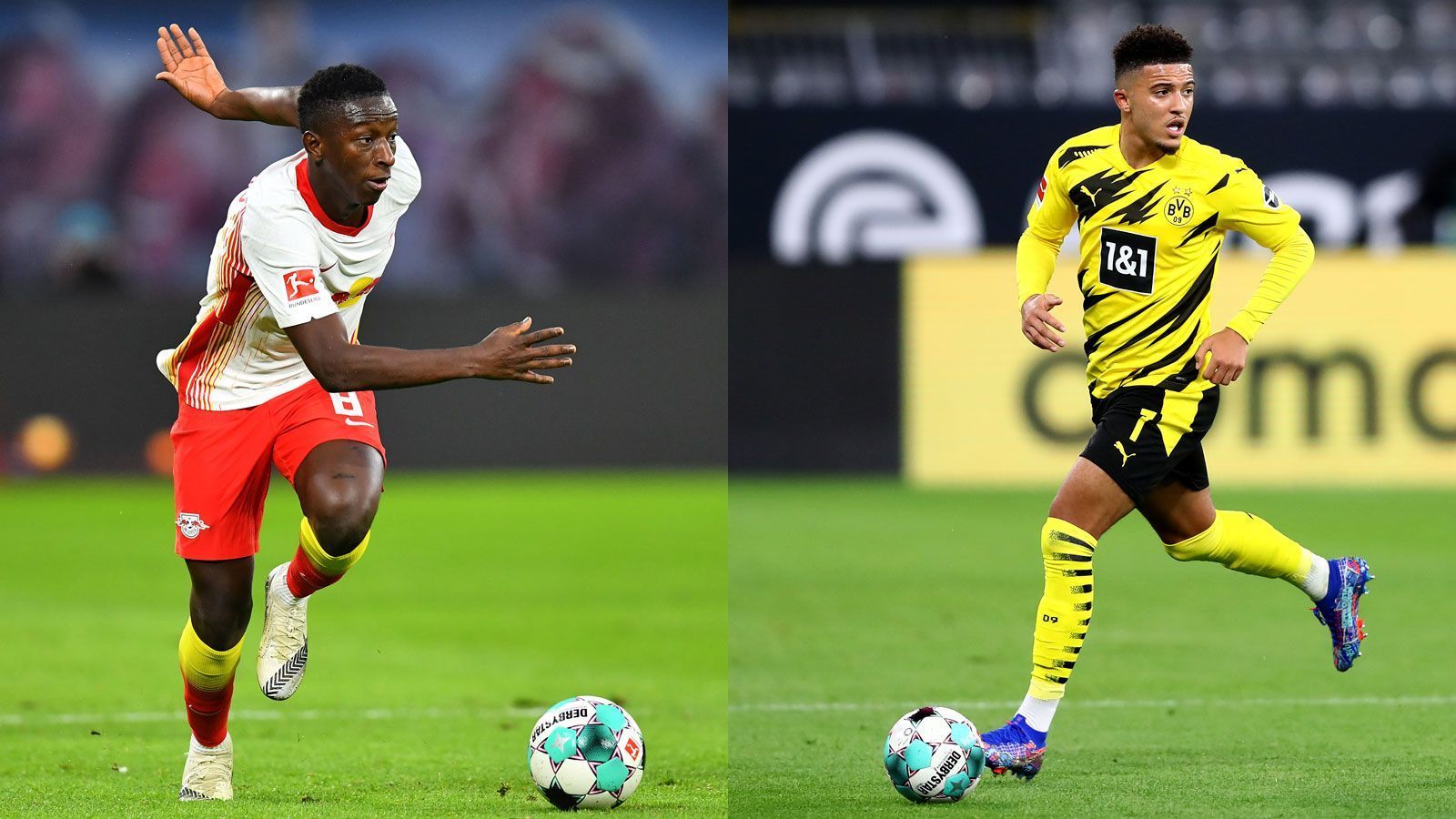 
                <strong>Mittelfeld: Amadou Haidara versus Jadon Sancho</strong><br>
                Jadon Sancho ließ seine starke Form aus der Vorsaison zumeist vermissen – erzielte gerade einmal einen Treffer. Doch gegen Wolfsburg präsentierte er sich mit zwei Scorerpunkten als Matchwinner. War das seine Initialzündung? In den Faktoren Talent und Veranlagungen liegt der 20-jährige Engländer gegen Haidara vorne – doch er muss seinen Aufschwung erst einmal bestätigen. Punkt Sancho, 5:4
              