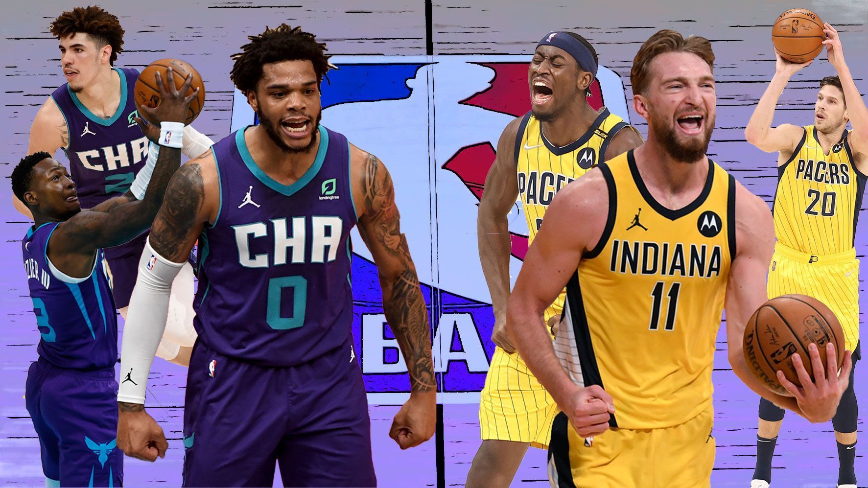 
                <strong>Charlotte Hornets at Indiana Pacers</strong><br>
                Die Hornets haben mit einer Heimniederlage im letzten Spiel der Regular Season gegen die Washington Wizards eine deutlich bessere Ausgangslage für das Play-In-Tournament verspielt. Gegen den direkten Konkurrenten auf Platz acht setzte es eine 110:115-Niederlage und Charlotte rutschte ab auf Rang zehn ab. Hier geht es nun gegen den neunten Seat aus Indiana. Die größte Sorge der Pacers ist der Ausfall vom besten Shot-Blocker der Liga, Myles Turner. Ohne den etatmäßigen Center schmierte "Indy" in der Tabelle noch auf Rang neun ab und brauchen nun zwei Siege in Folge für das Erreichen der Playoffs. Die größten Hoffnungen der Pacers-Fans ruhen auf Forward Domantas Sabonis (vorne rechts), der nach überstandener Verletzung mit 20,3 Punkten, zwölf Rebounds und 6,7 Assists pro Partie wieder so richtig abliefert.
              