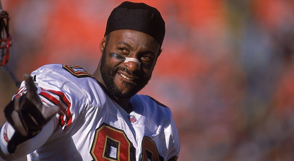 Jerry Rice trainiert bei den San Francisco 49ers