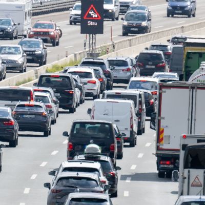 Stau auf der Autobahn