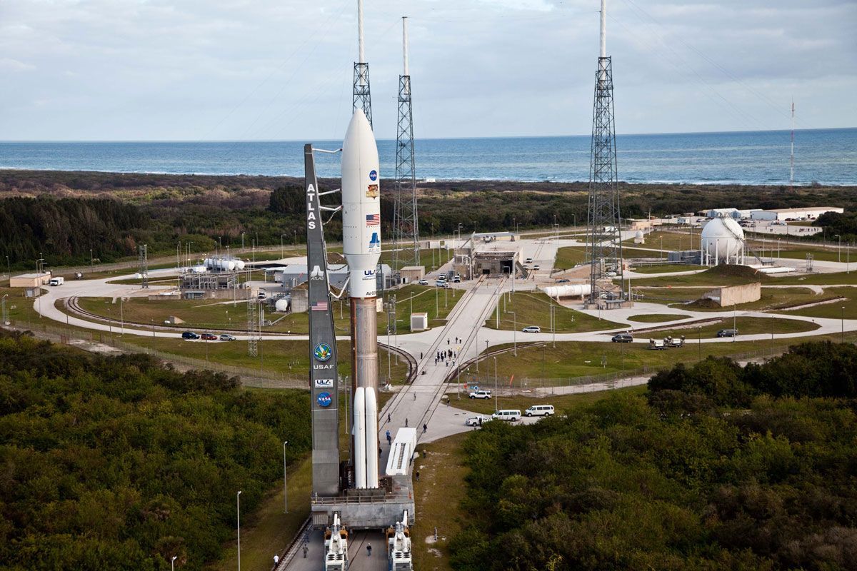 Raketen-Thron: "Mars 2020" startet in der Spitze der Schwerlast-Rakete Atlas V ins All.