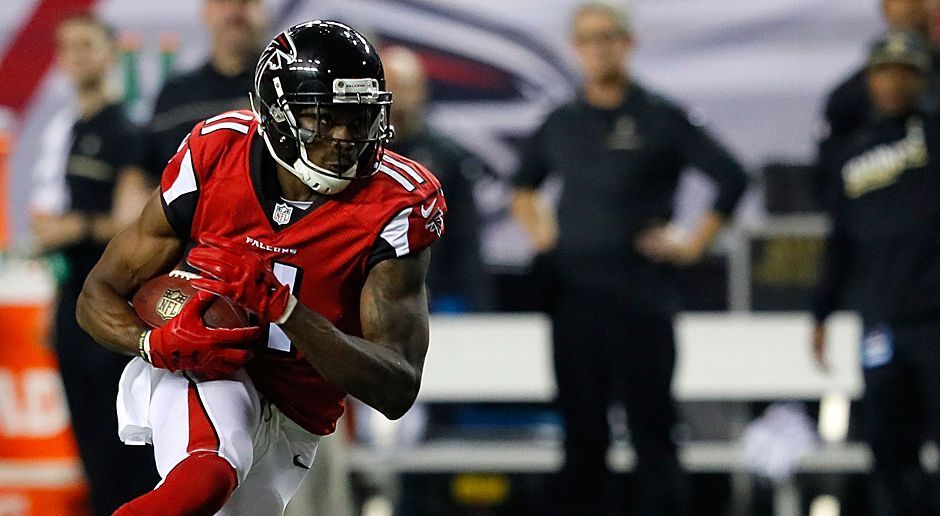 
                <strong>Platz 2 - Receiving Yards</strong><br>
                Julio Jones (Atlanta Falcons) - Receiving Yards: 1.409
              