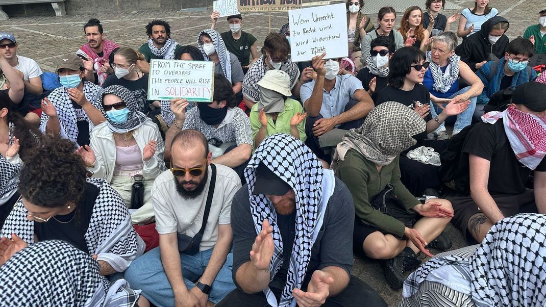 Nahostkonflikt - Protest Humboldt-Universität