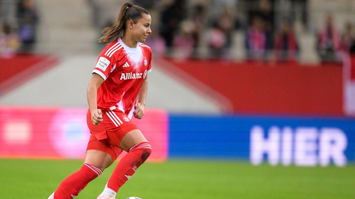 Bereit für das Barca-Spiel: Lena Oberdorf