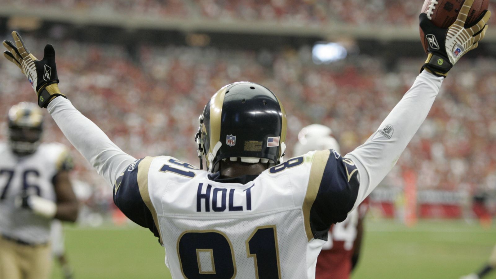 
                <strong>Torry Holt</strong><br>
                &#x2022; Position: Wide Receiver<br>&#x2022; In der NFL: 1999 - 2009<br>&#x2022; Meiste Spiele für: St. Louis Rams<br>
              