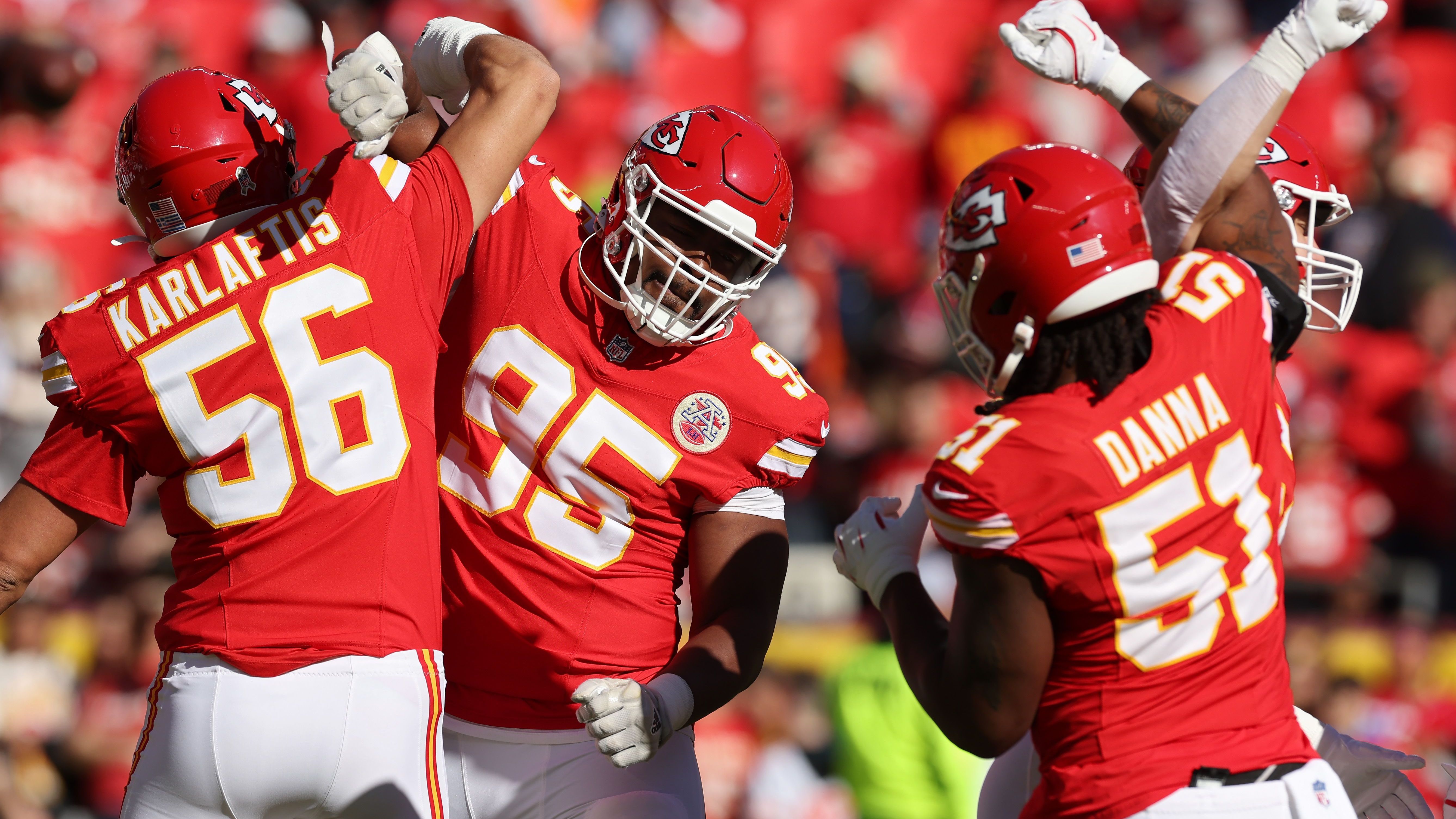 <strong>Platz 18: Kansas City Chiefs</strong><br>Sacks: 39<br>Team-Leader: George Karlaftis (8 Sacks)