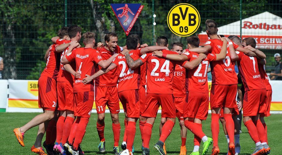 
                <strong>FC Rielasingen-Arlen (Verbandsliga Südbaden)</strong><br>
                Der Sechstligist aus dem 12.000-Einwohner-Ort an der deutsch-schweizerischen Grenze hofft nach dem Traumlos Borussia Dortmund auf den ganz großen Reibach und weicht in das Bundesliga-Stadion des SC Freiburg (24.000 Plätze) aus. Tickets gab es schon ab acht Euro. Die Hütte dürfte voll werden.
              