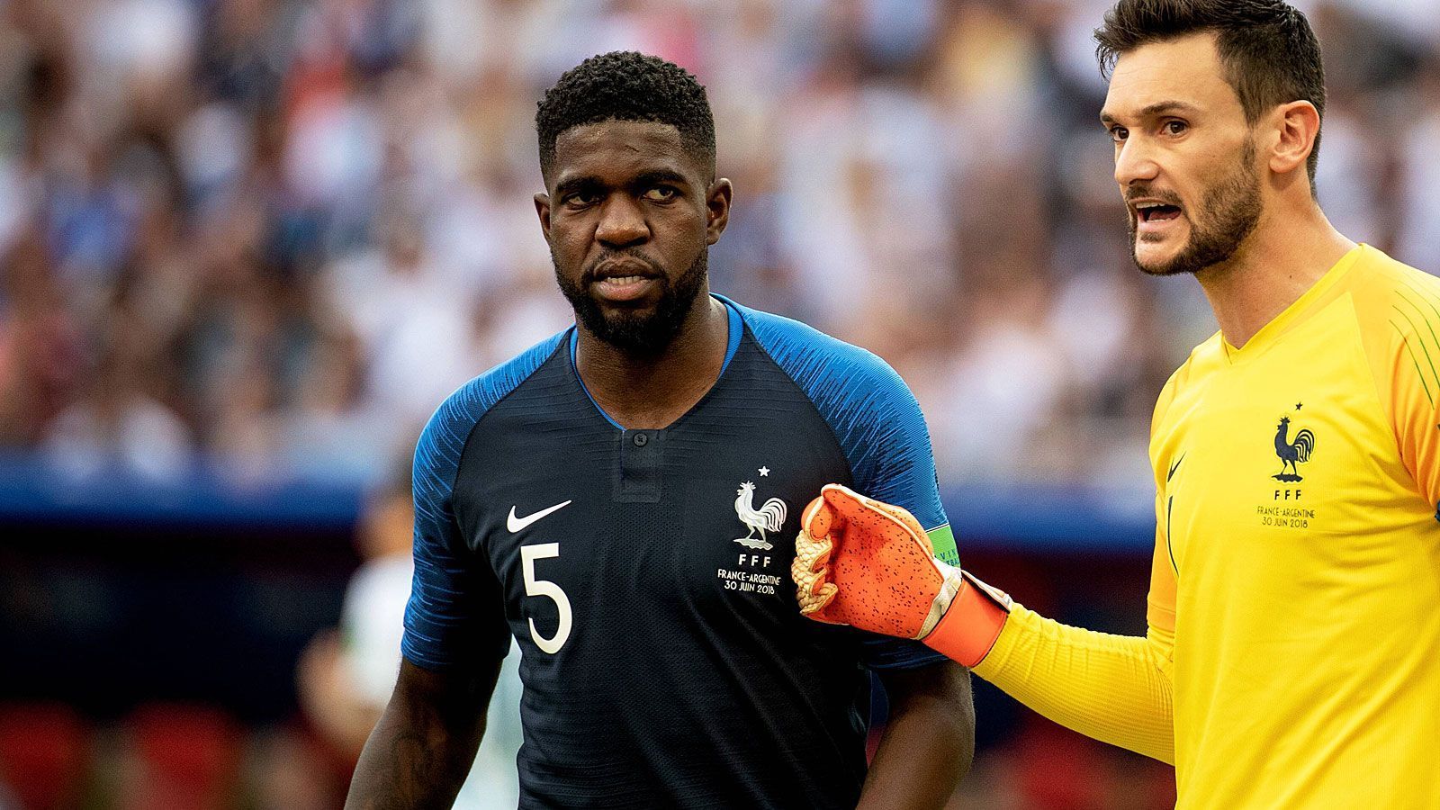 
                <strong>Samuel Umtiti</strong><br>
                Eine Wand in der Defensive aus dem Spiel raus. Bei Standards nicht immer sicher. Glück, als er im 16er den Ball an die Hand bekommt. Am Spielaufbau wenig beteiligt. ran-Note: 3
              