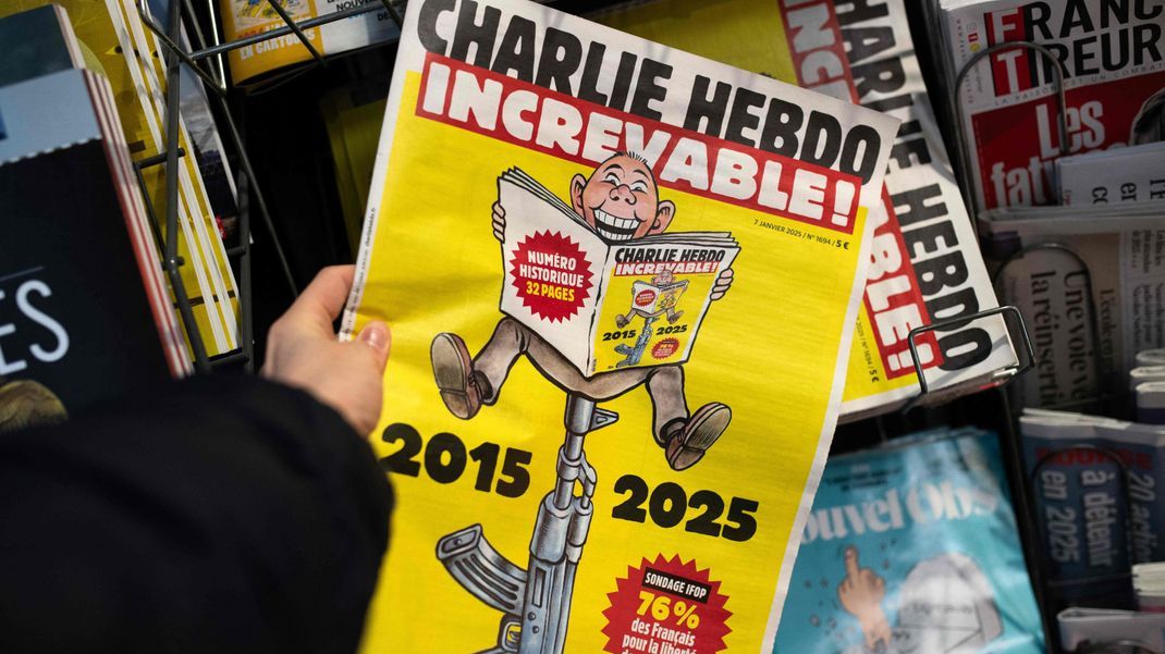 Alleine bei dem islamistischen Anschlag auf die Pariser Redaktion der Satirezeitschrift "Charlie Hebdo" vor zehn Jahren wurden zwölf Menschen getötet.