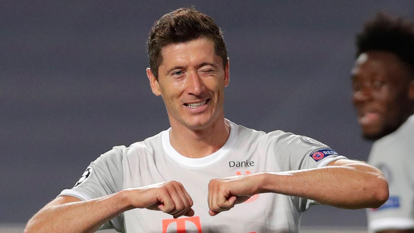 
                <strong>2020: Robert Lewandowski </strong><br>
                &#x2022; Nationalität: Polen <br>&#x2022; damaliger Verein: FC Bayern München <br>
              