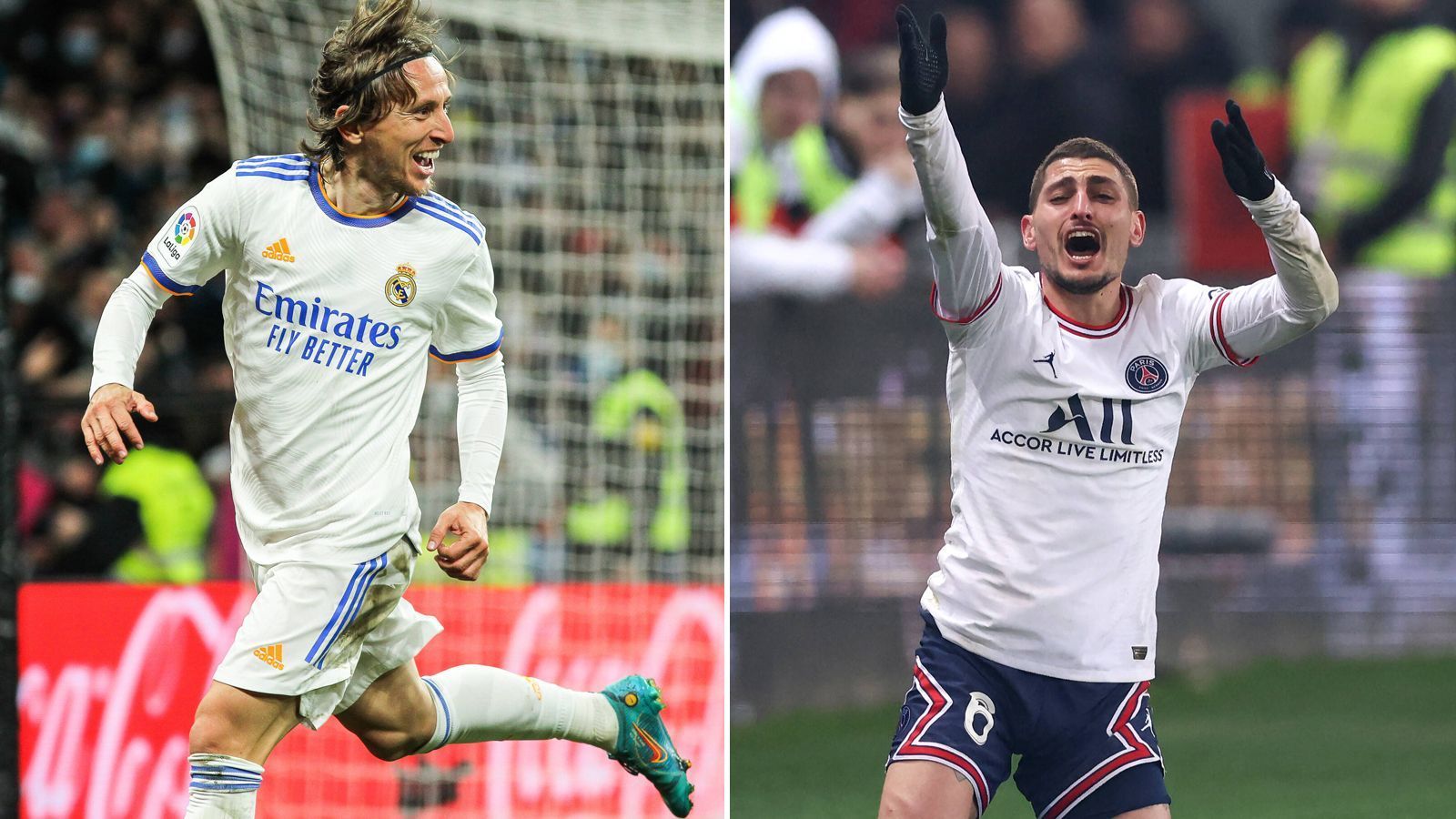 
                <strong>Zentrales Mittelfeld: Luka Modric gegen Marco Verratti</strong><br>
                Jedem Fußballfan, der diesen beiden Virtuosen beim Spielen zusieht, geht das Herz auf. Verratti zieht nicht nur bei der italienischen Nationalmannschaft die Fäden im Mittelfeld, sondern auch bei den Franzosen. Genauso wie Modric bei den Madrilenen. Was der Kroate dem kleinen Italiener um ein Stück voraus hat, ist die Torgefährlichkeit. Erst zuletzt packte der Zauberfuß beim 4:1-Sieg über Real Sociedad mal wieder ein Traumtor aus. Dennoch ein Patt: Punkt für beide - 6:6.
              