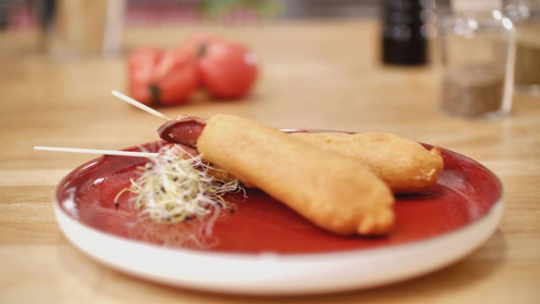 Snack am Stiel: Corn-Dogs nach Dirk Hoffmann