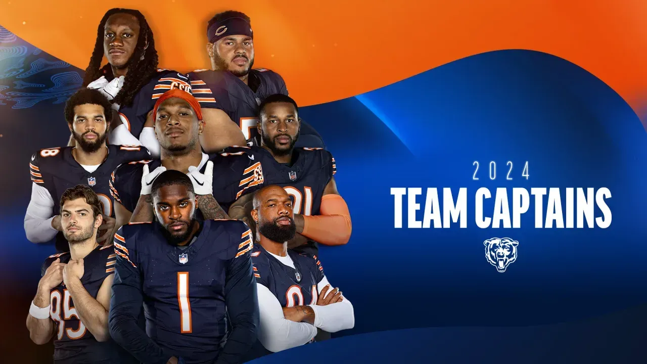 <strong>Chicago Bears</strong><br>QB Caleb Williams, WR DJ Moore, TE Cole Kmet, TE Marcedes Lewis, LB Tremaine Edmunds, LB T.J. Edwards, CB Jaylon Johnson, S Kevin Byard III