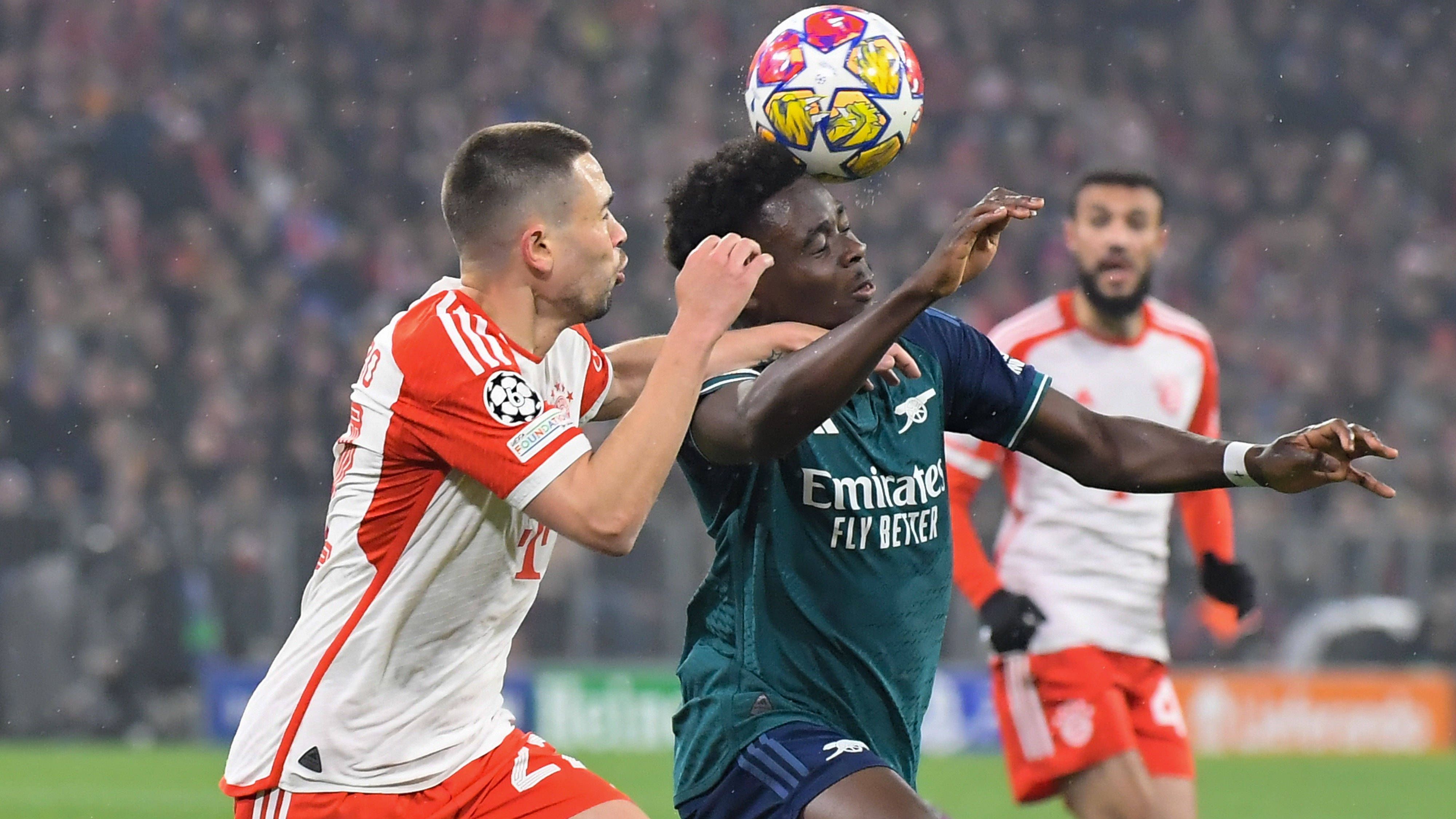 <strong>Bukayo Saka</strong> <strong>(FC Arsenal)</strong><br>Um den Flügelstürmer auszubremsen, baut Tuchel seine linke Seite um. Saka bringt Mazraoui und Guerreiro zwar hin und wieder in Verlegenheit, kommt aber nicht entscheidend zum Zug. <strong><em>ran</em></strong>-Note: 4