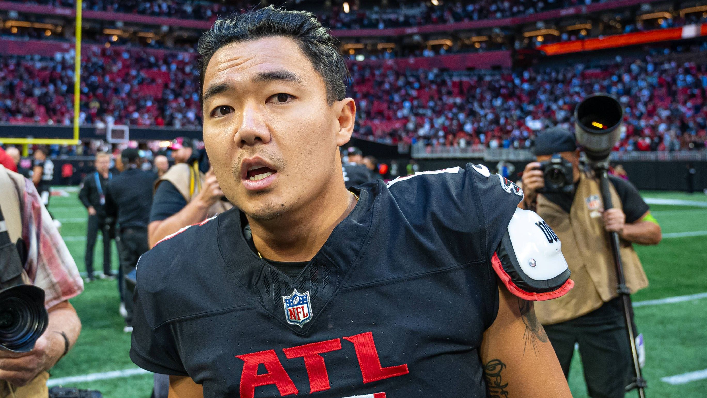 <strong>Platz 16: Younghoe Koo (Atlanta Falcons)</strong><br>- Field-Goal-Quote: 86,5 Prozent (32/37) / Längstes: 54 Yards<br>- Extrapunkt-Quote: 96,4 Prozent (27/28)<br>- Erzielte Punkte: 123