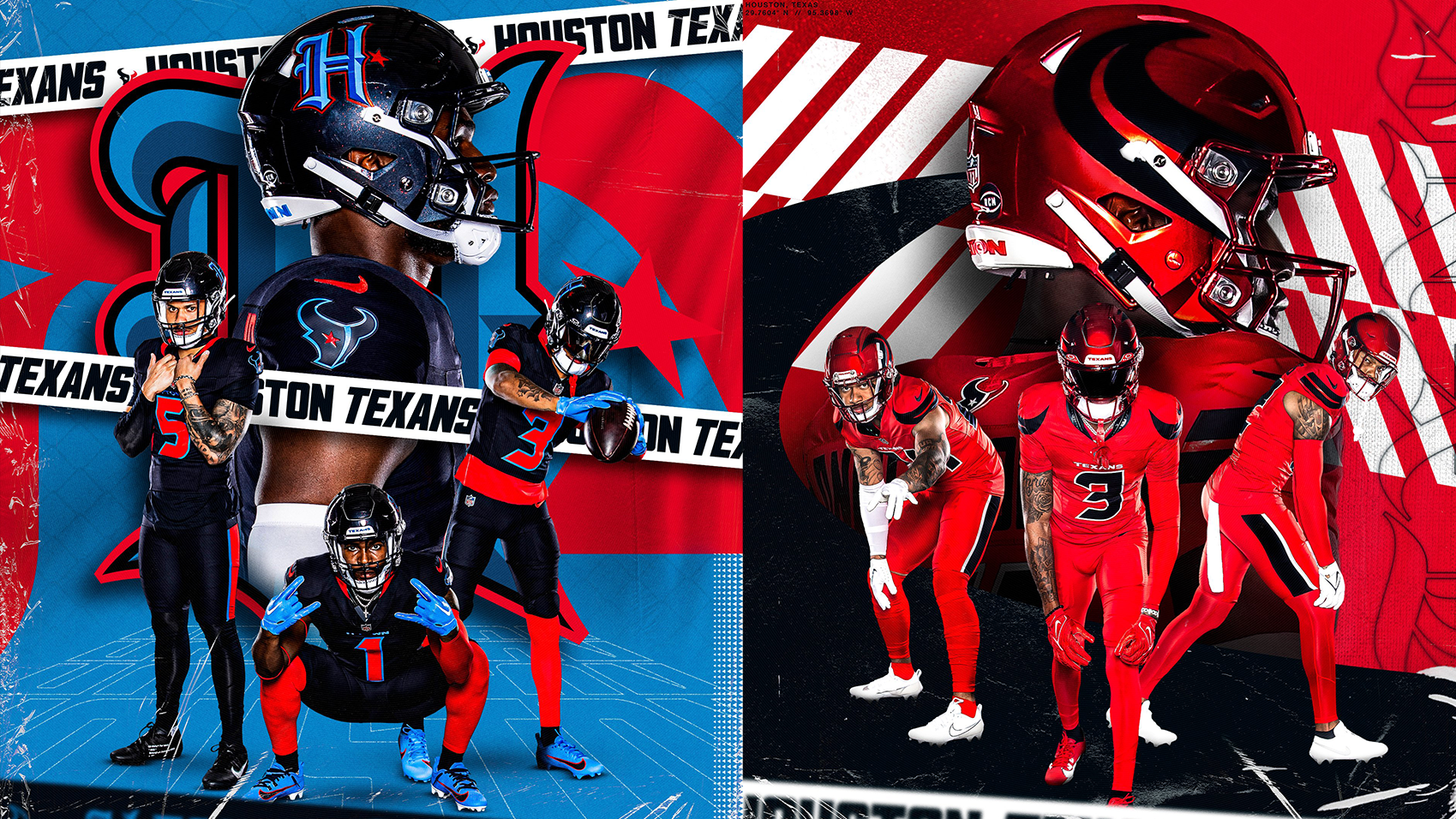 <strong>Houston Texans</strong><br>
                Team-Farben: Navy-Blau, Weiß und Rot