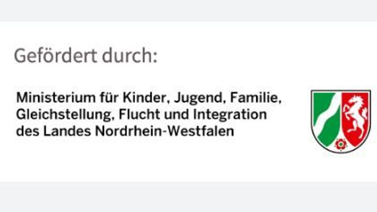 Logo Ministerium für Kinder, Jugend, Familie, Gleichstellung, Flucht und Integration des Landes Nordrhein-Westfalen