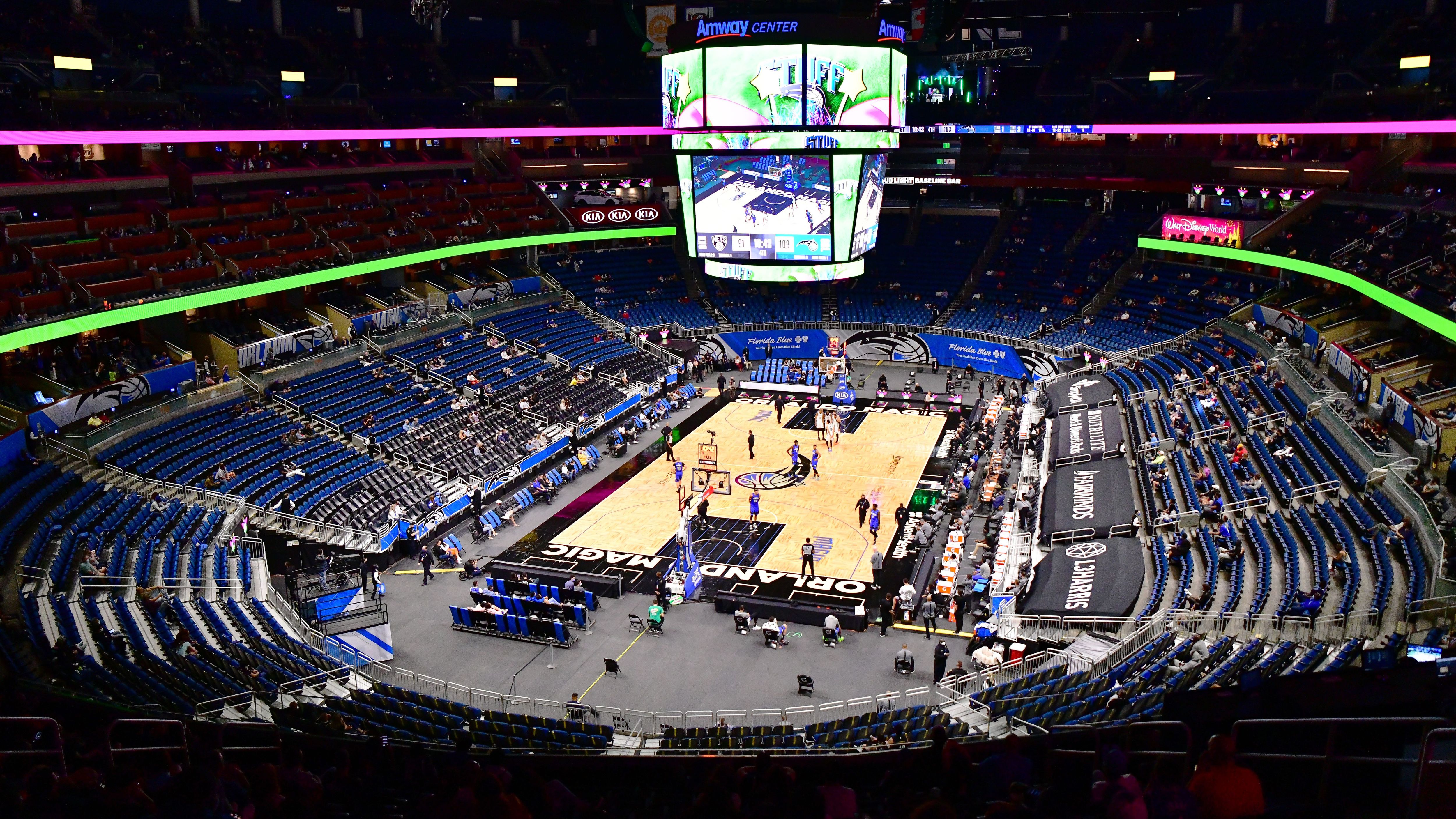 <strong>Amway Center<br></strong>Team: Orlando Magic<br>Plätze: 18.846<br>Eröffnung: 2010<br>Kosten: 480 Mio. $