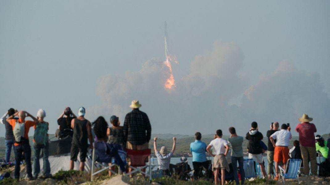 Der Start der "Starship" war geglückt, endete dann aber abrupt.