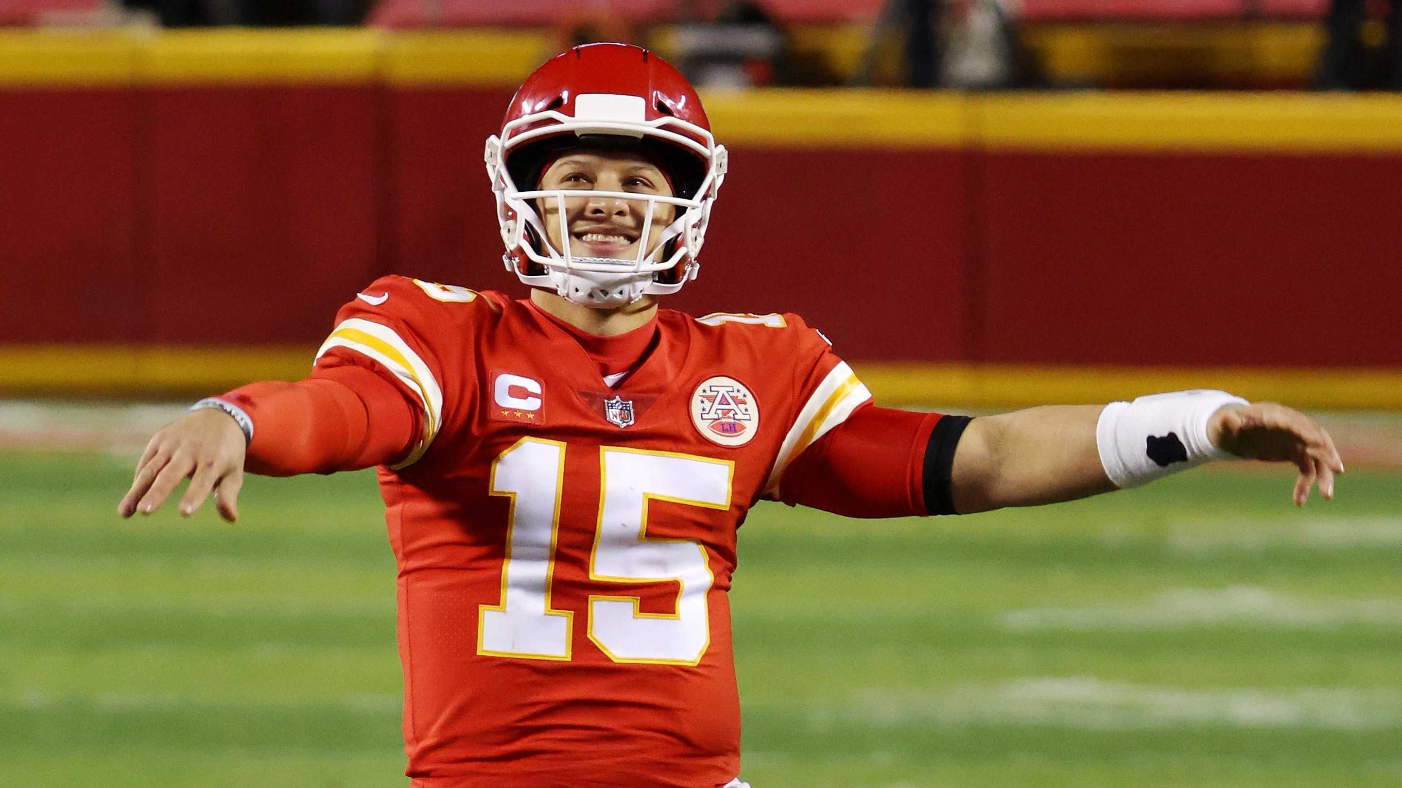 
                <strong>Platz 1: Patrick Mahomes (Kansas City Chiefs) </strong><br>
                Quote: -120 (bei einem Einsatz von 10 Dollar gibt es 18,33 Dollar zurück) - Position: Quarterback
              