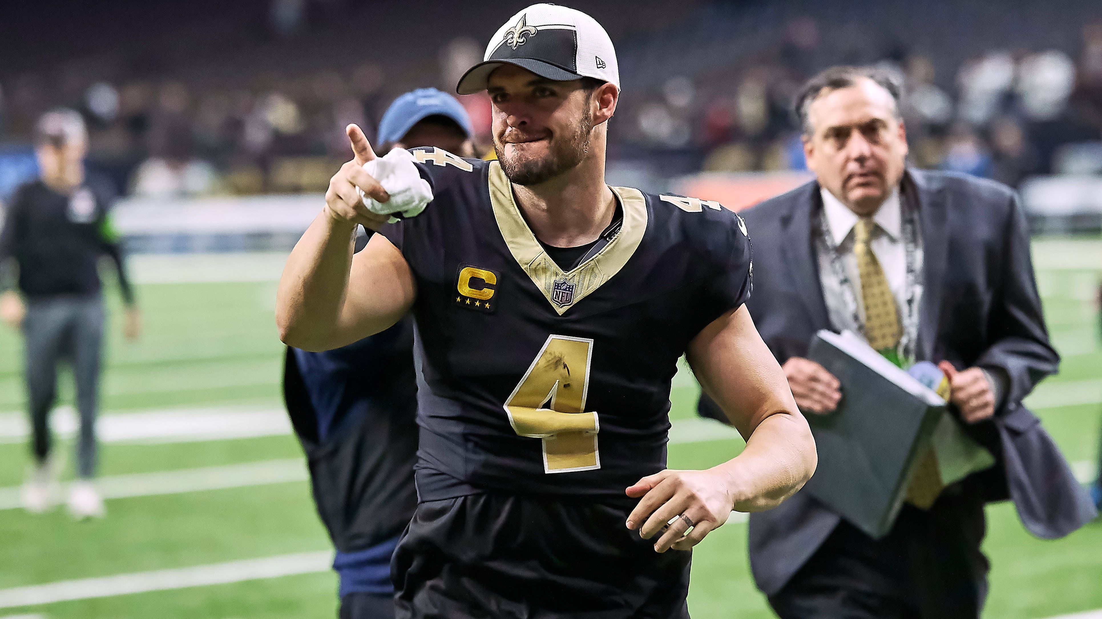 <strong>New Orleans Saints</strong><br>- Derek Carr, Quarterback, Jahresgehalt: 37,5 Mio. Dollar<br>- Marshon Lattimore, Cornerback, Jahresgehalt: 19,521 Mio. Dollar<br>- Ryan Ramczyk, Offensive Tackle, Jahresgehalt: 19,2 Mio. Dollar<br>- Alvin Kamara, Running Back, Jahresgehalt: 15 Mio. Dollar<br>- Cameron Jordan, Defensive End, Jahresgehalt: 13,959 Mio. Dollar