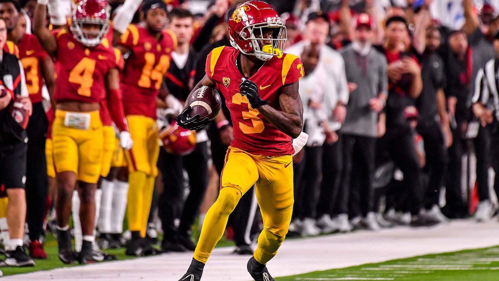 
                <strong>Jordan Addison</strong><br>
                &#x2022; Position: Wide Receiver<br>&#x2022; College: University of Southern California<br>
              