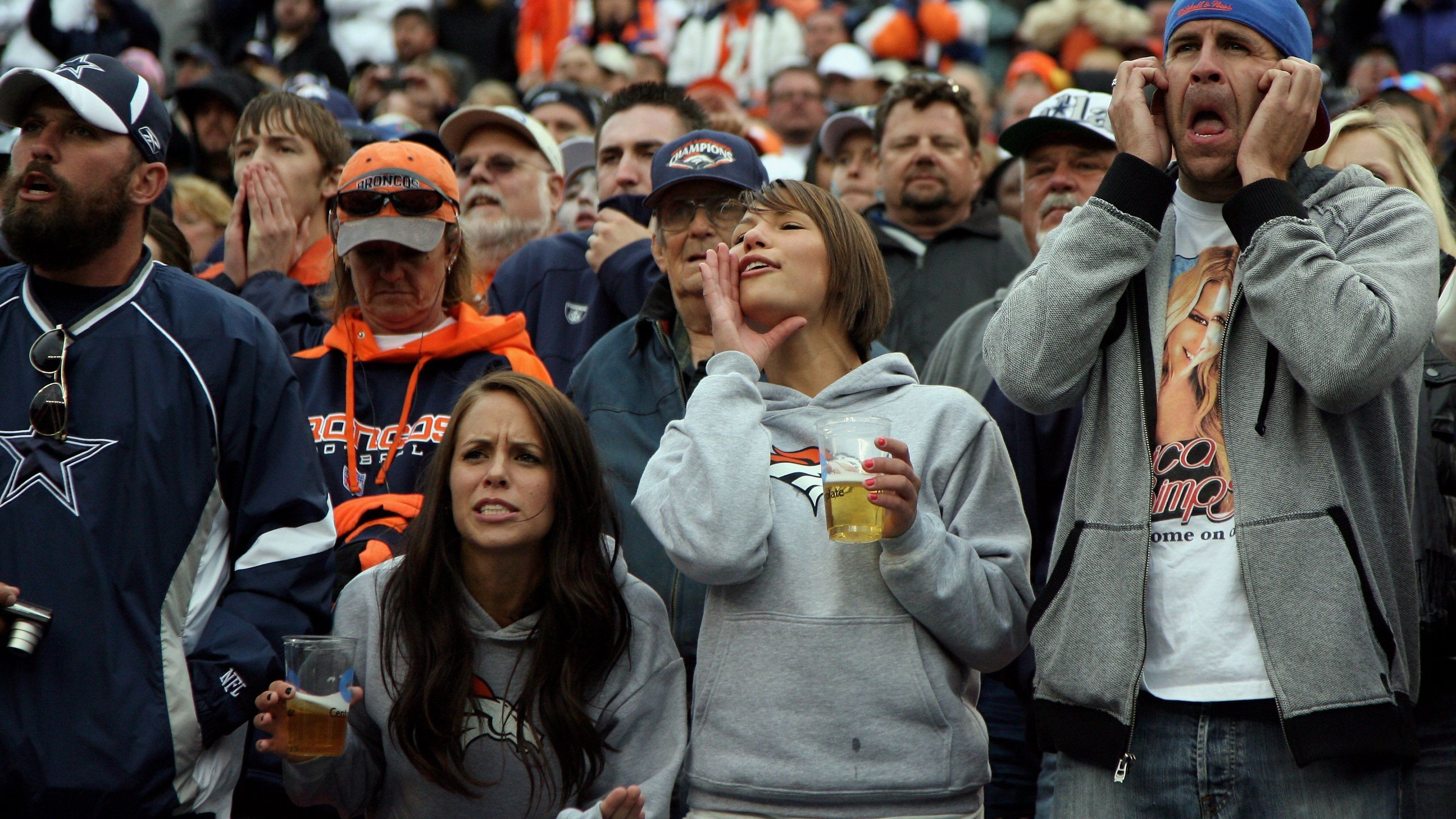 <strong>Platz 24 (geteilt):&nbsp;</strong><strong>Denver Broncos</strong><br>Durchschnittliche Anzahl Drinks pro Fan: 5,9