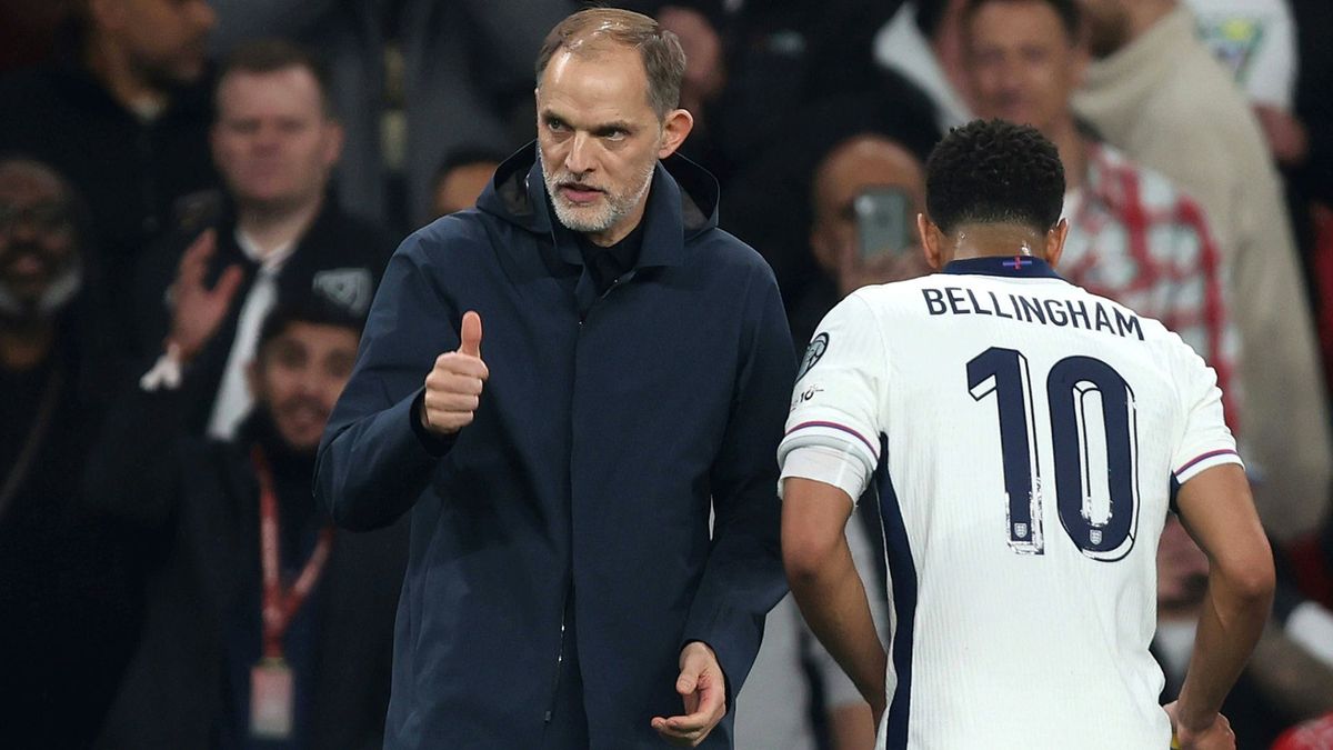 Tuchel (l.) mit Bellingham