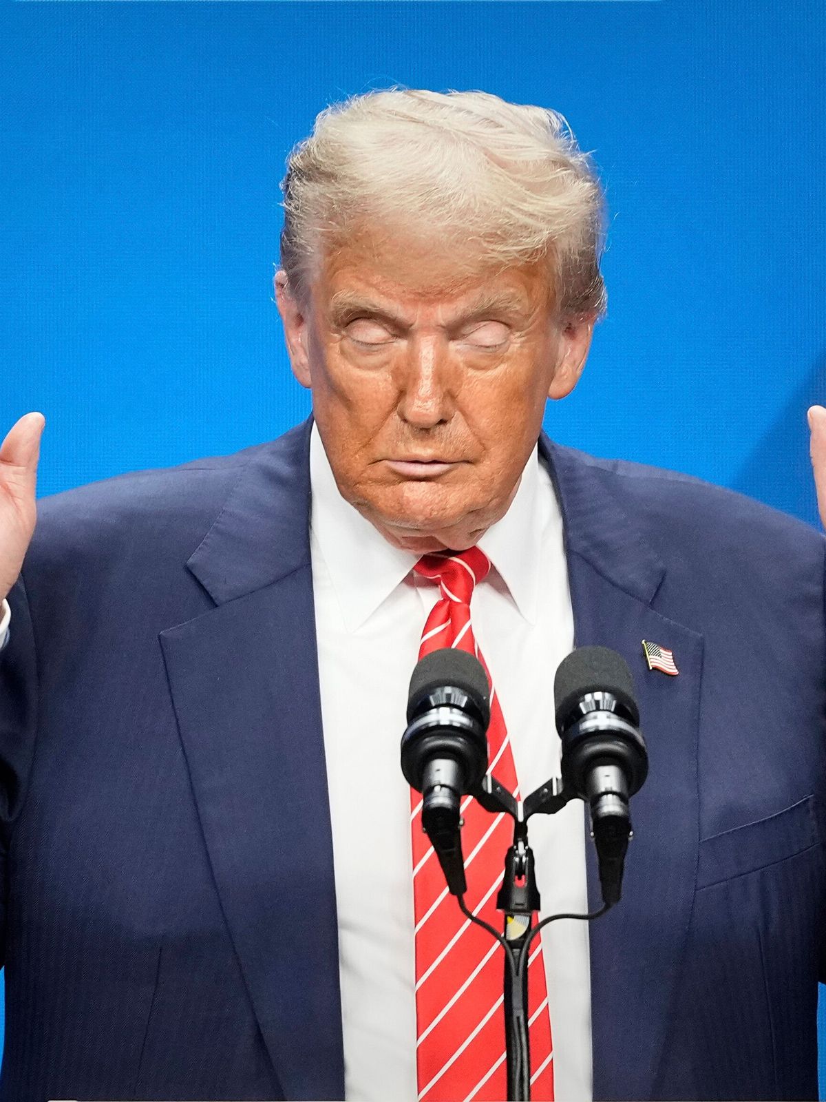 Eine ukrainische Journalistin entlockte US-Präsident Donald Trump beim Nato-Gipfel Empathie. 