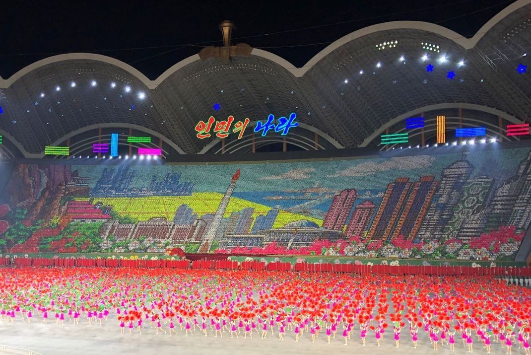 Das Arirang Festival gehört zu den größten Festen in Nordkorea.