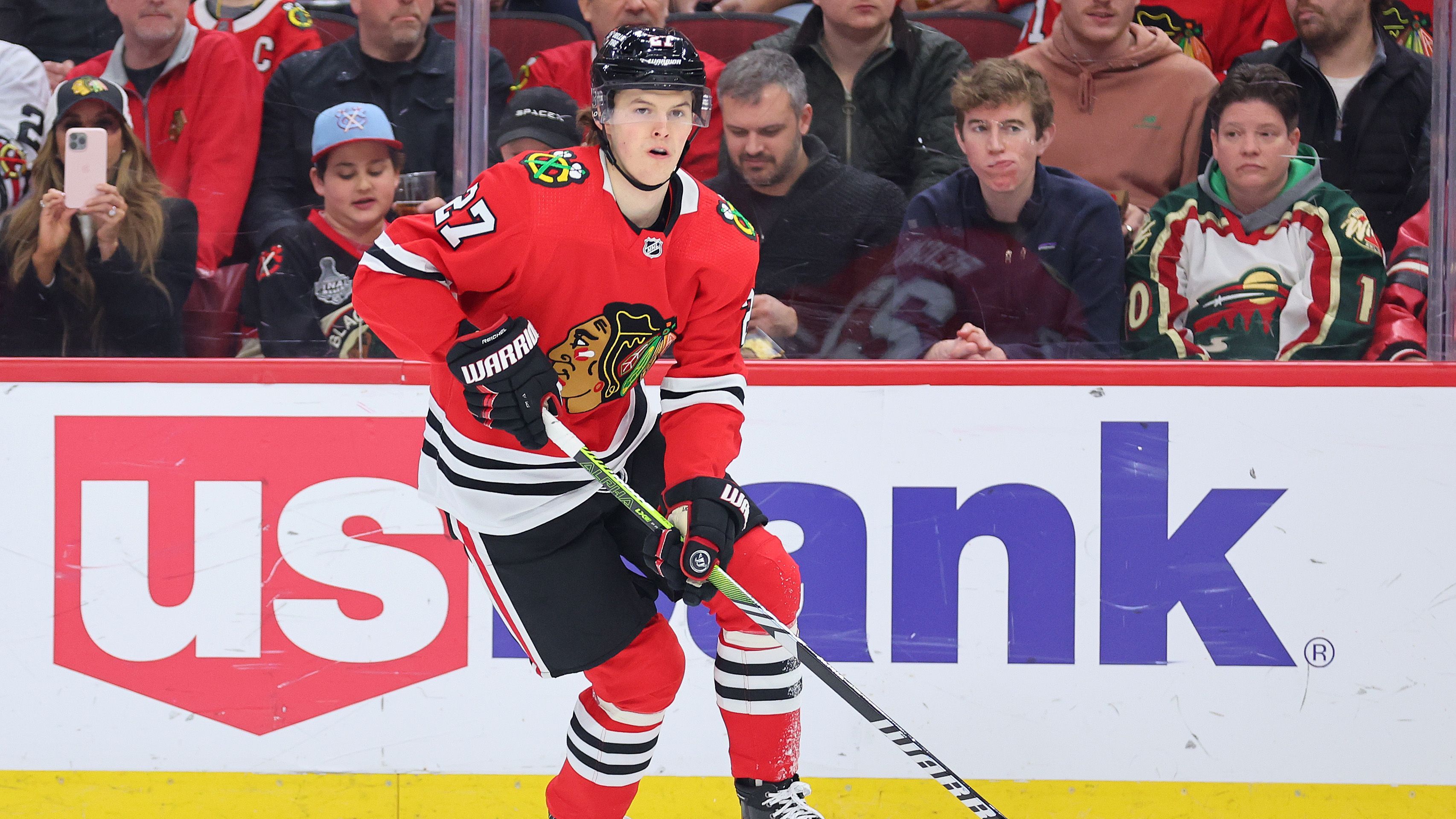 <strong>Platz 17: Lukas Reichel</strong><br>• Liga: NHL<br> • Verein/Franchise: Chicago Blackhawks<br> • Gehalt: 1.300.000 Dollar<br> • In den USA bislang verdient: 1.329.636 Dollar