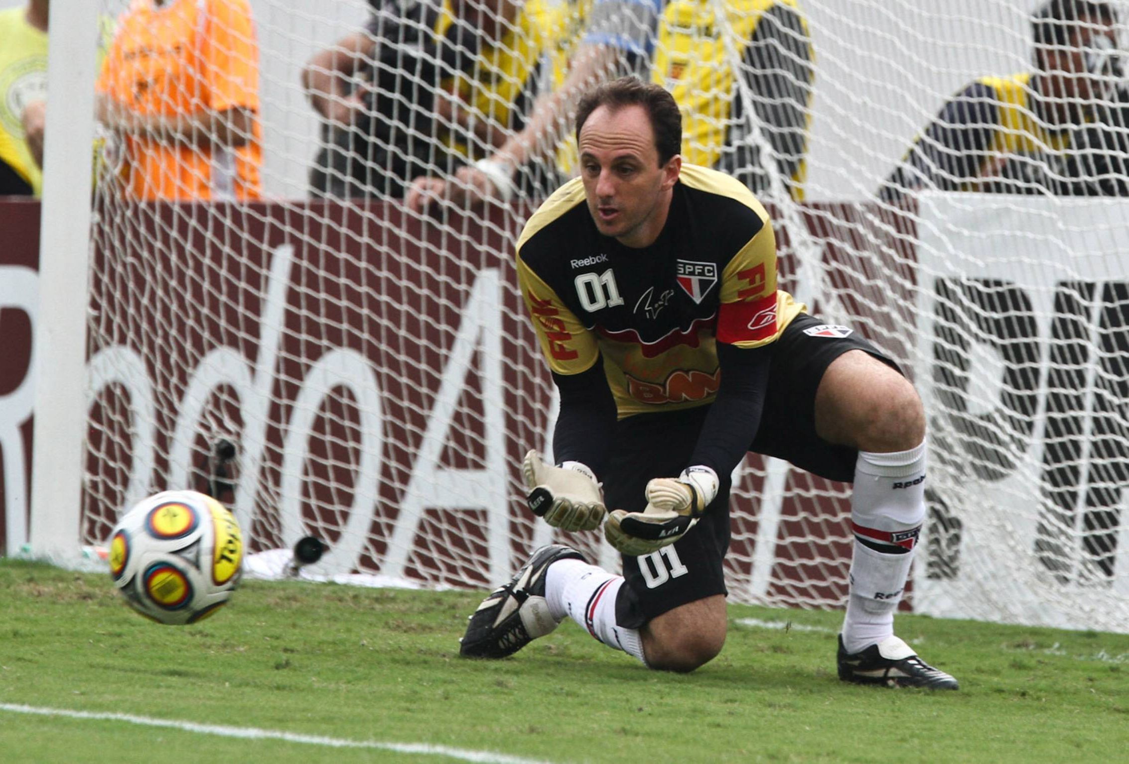 
                <strong>Rogerio Ceni (Sao Paulo)</strong><br>
                Der Spezialist für ruhende Bälle - mit seinen Freistoßtoren und als Elfmeterschütze hat er sich unsterblich gemacht. Seit 1990 spielt Ceni für den FC Sao Paulo. Jetzt hat der legendäre Torwart mit 42 Jahren sein Karriereende angekündigt. 
              