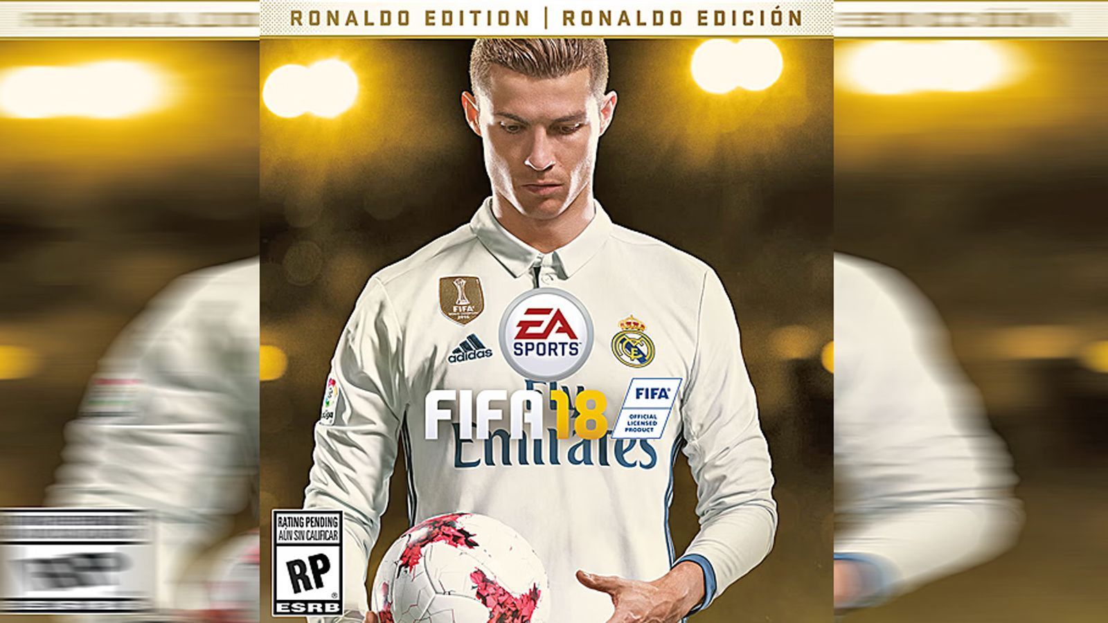 
                <strong>FIFA 18 (alt)</strong><br>
                So sah das ursprüngliche Cover von FIFA 18 mit Cristiano Ronaldo aus, doch EA Sports änderte die Version nochmal. Denn ...
              