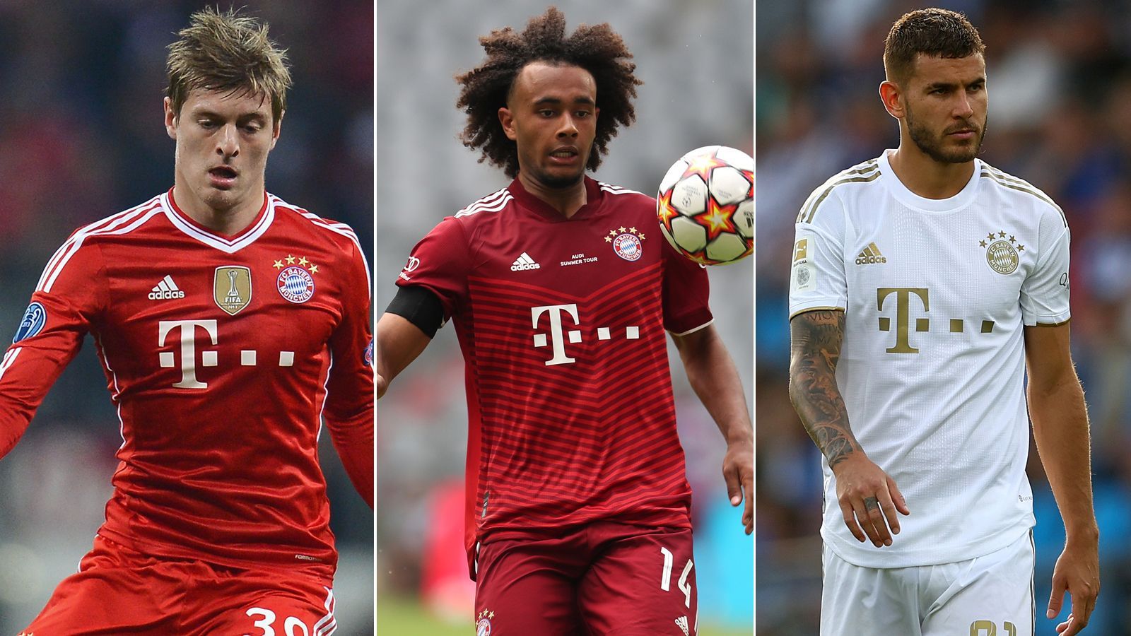 <strong>Bayerns Rekordabgänge: Zirkzee neu in den Top 10</strong><br>
                Beim Wechsel von Joshua Zirkzee (Mi.) von Bologna zu ManUtd profitiert Ex-Klub Bayern München finanziell. 50 Prozent der Ablöse fließen an den FCB. damit ist er unter den Top 10 der teuersten Bayern-Abgänge. <strong><em>ran</em></strong> zeigt die Top 10 der teuersten Bayern-Abgänge. (Quelle: transfermarkt.de/Stand: 17. Juli 2024)
