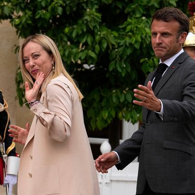 Italiens Ministerpräsidentin Meloni zu Besuch bei Frankreichs Präsident Macron in Paris