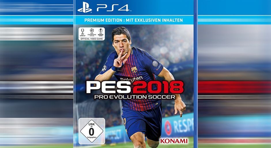 
                <strong>PES 2018</strong><br>
                Auch auf dem Cover von PES 2018 ist ein Barça-Star zu sehen: Torjäger Luis Suárez hat die Ehre.
              