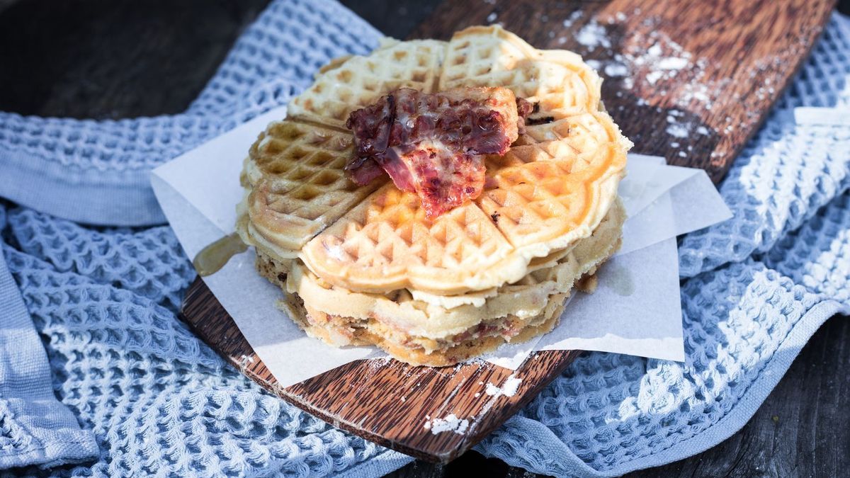 Einen an der Waffel!