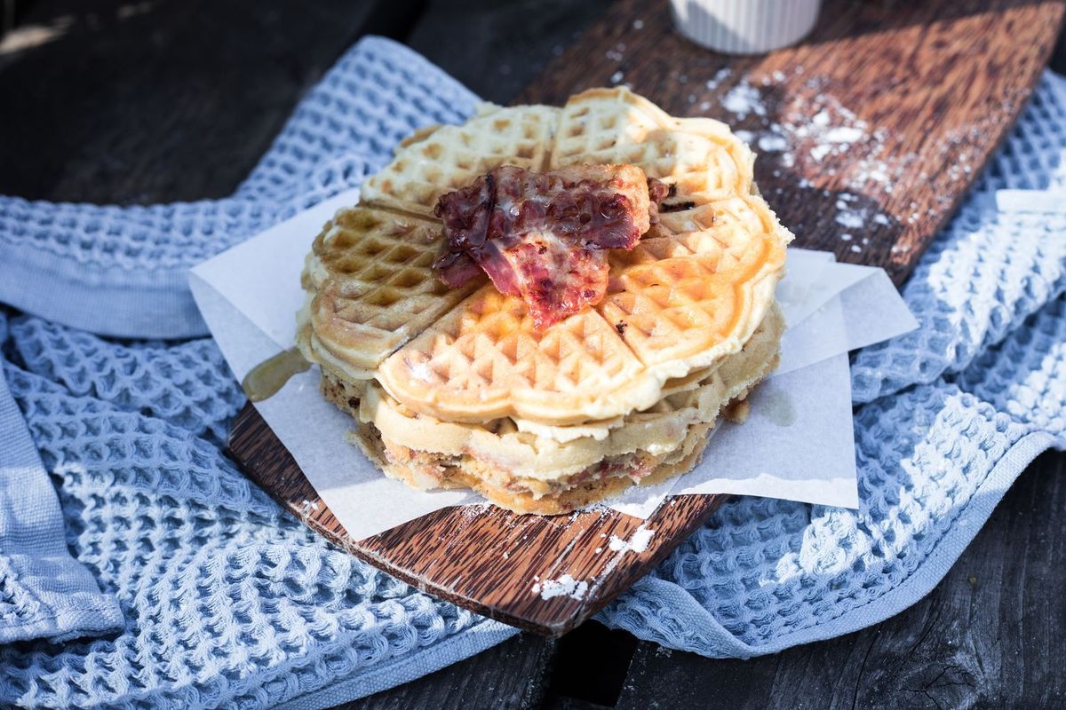 Einen an der Waffel!