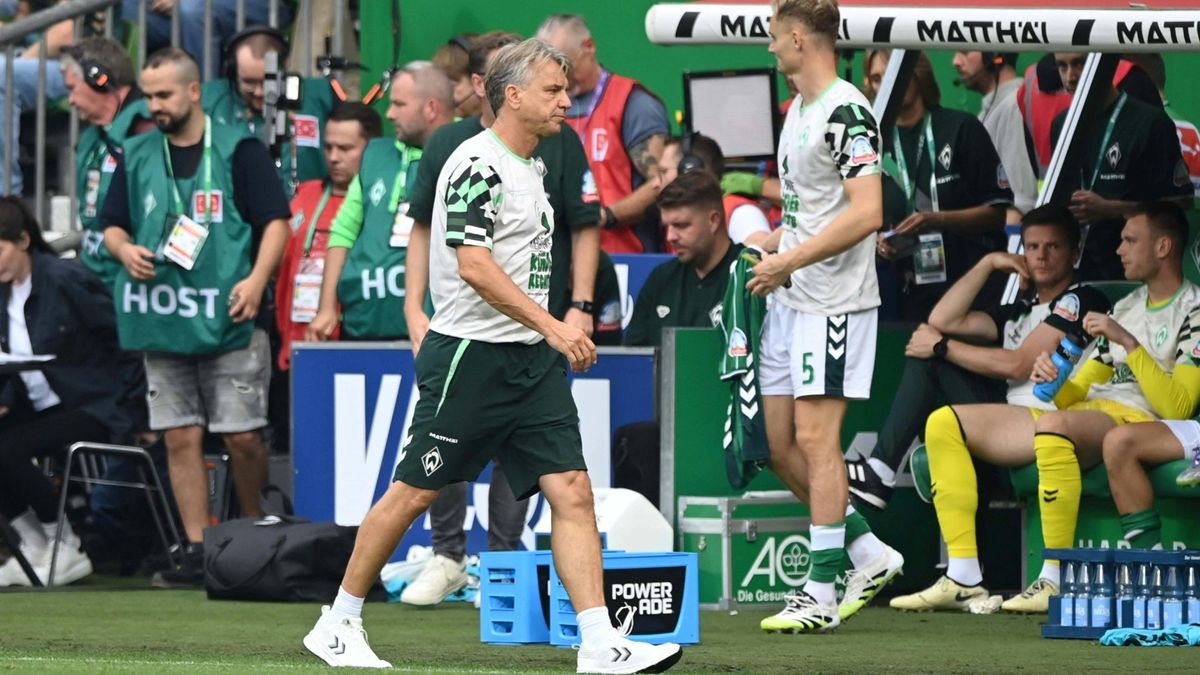 Enttäuschung bei Werder-Trainer Horst Steffen