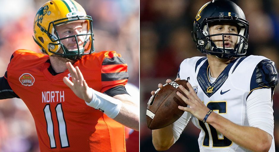 
                <strong>Carson Wentz und Jared Goff</strong><br>
                Auch in diesem Jahr werden wohl Quarterbacks an Position eins und zwei gedraftet. Die Los Angeles Rams und die Philadelphia Eagles haben sich die Top-Picks teuer ertauscht, um sich die Dienste von Carson Wentz oder Jared Goff zu sichern. Die Frage ist nun nur, welcher der beiden hocheingeschätzten Passgeber an erster Stelle weggeht.
              