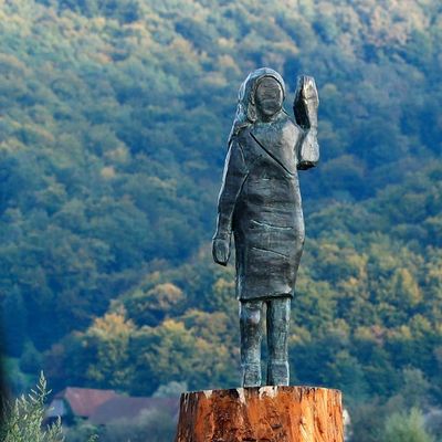 Melania-Trump-Statue in Slowenien