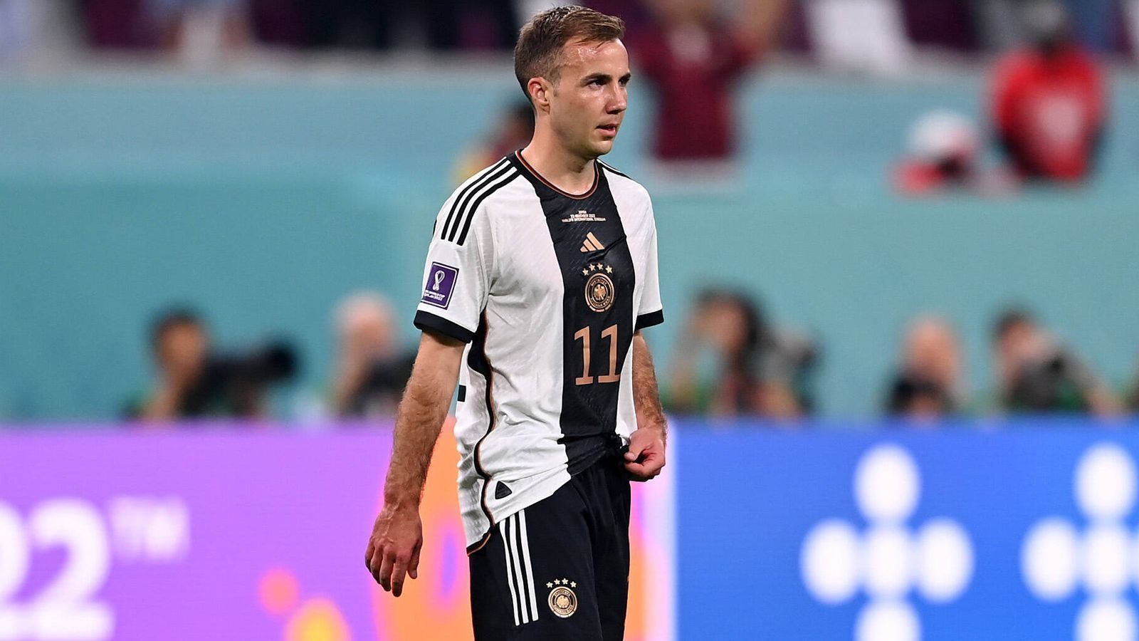 
                <strong>Mario Götze</strong><br>
                2014 war Götze der große WM-Held. Nun muss er als Einwechselspieler ein bitteres Vorrundenaus miterleben. Er selber nahm mit Ausnahme von einem ungefährlichen Kopfball überhaupt kein Einfluss auf das Spiel. ran-Note: 4
              