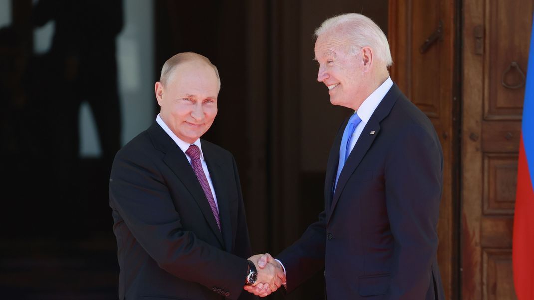 16. Juni 2021 trafen sie sich in Genf: Der russische Präsident Wladimir Putin (links) und US-Präsident Joe Biden.