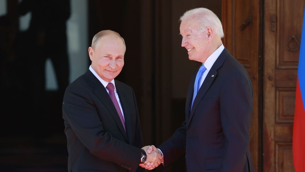 16. Juni 2021 trafen sie sich in Genf: Der russische Präsident Wladimir Putin (links) und US-Präsident Joe Biden.