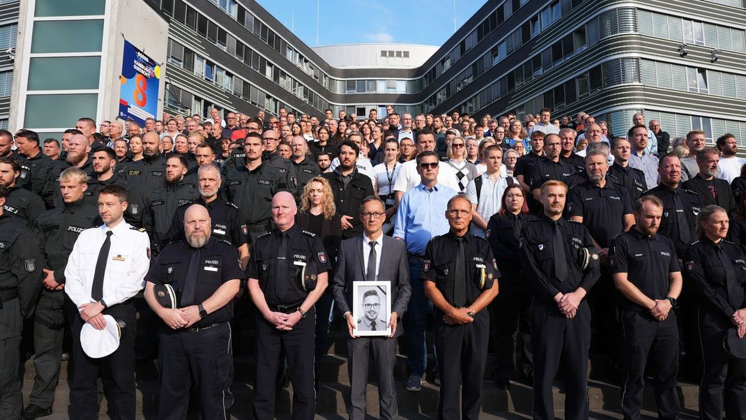 Schweigeminute für den in Völklingen getöteten Polizisten