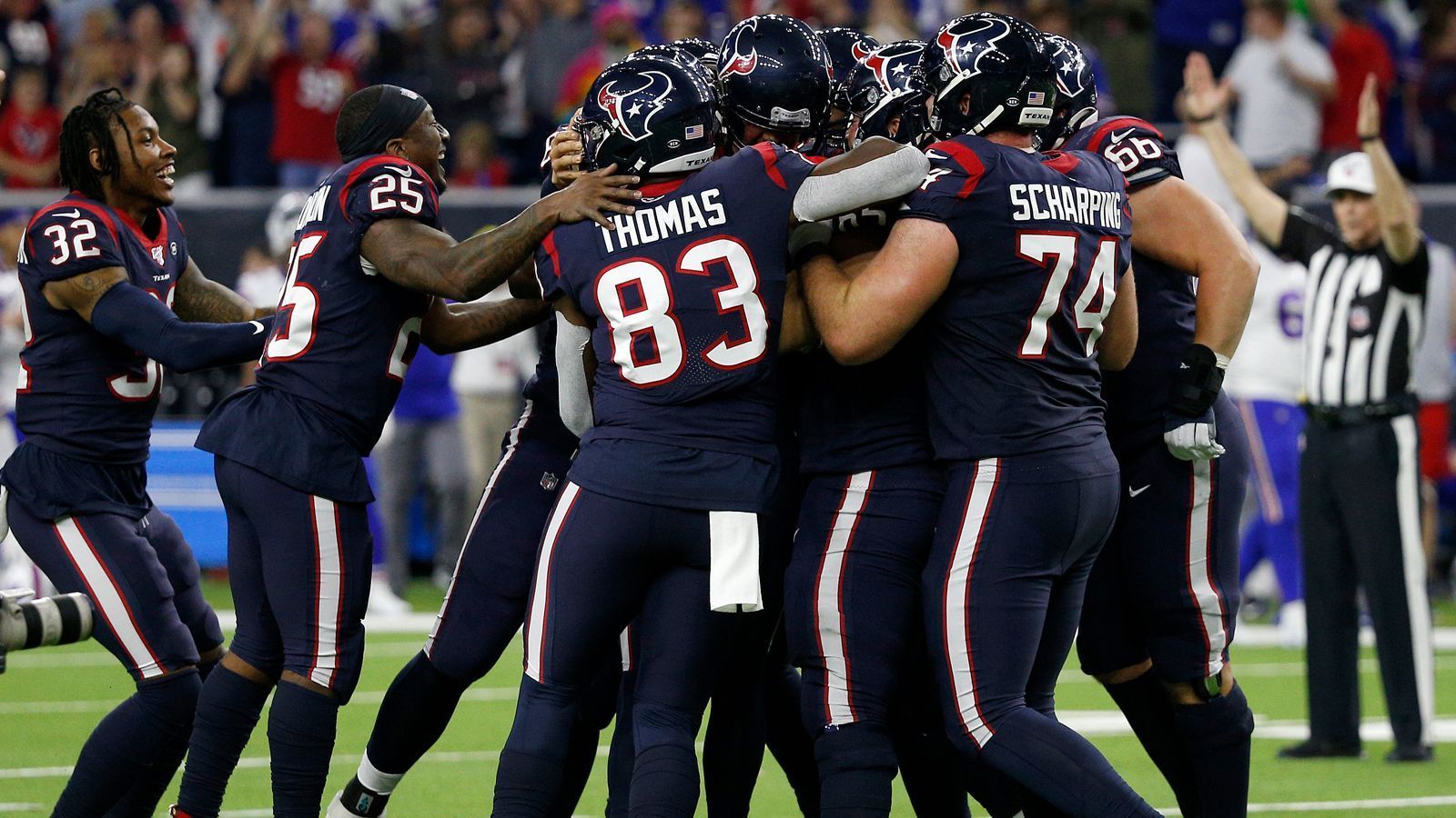 <strong>Platz 32: Houston Texans</strong><br>
                Playoff-Spiele: 12<br>Playoff-Siege: 5