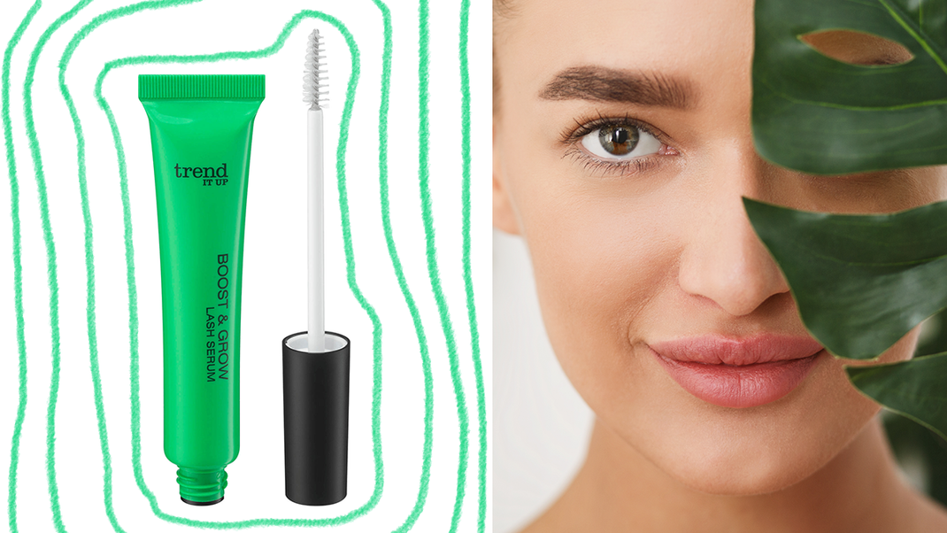 Unsere Redaktion hat den 2in1-Beauty-Booster für Wimpern und Augenbrauen aus der Drogerie getestet und zieht ihr Fazit im Beauty-Artikel.