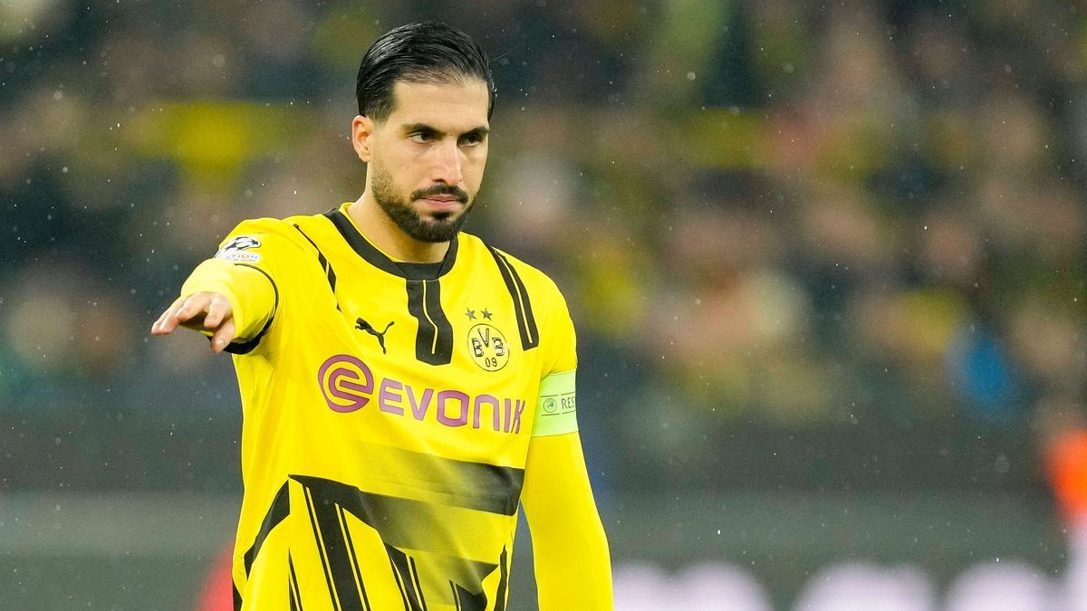 Emre Can (Borussia Dortmund) gestures during the UEFA Champions League 2024 25 League Phase MD8 match between Borussia Dortmund and FC Shakhtar Donetsk at Signal Iduna Park on January 29, 2025 in D...